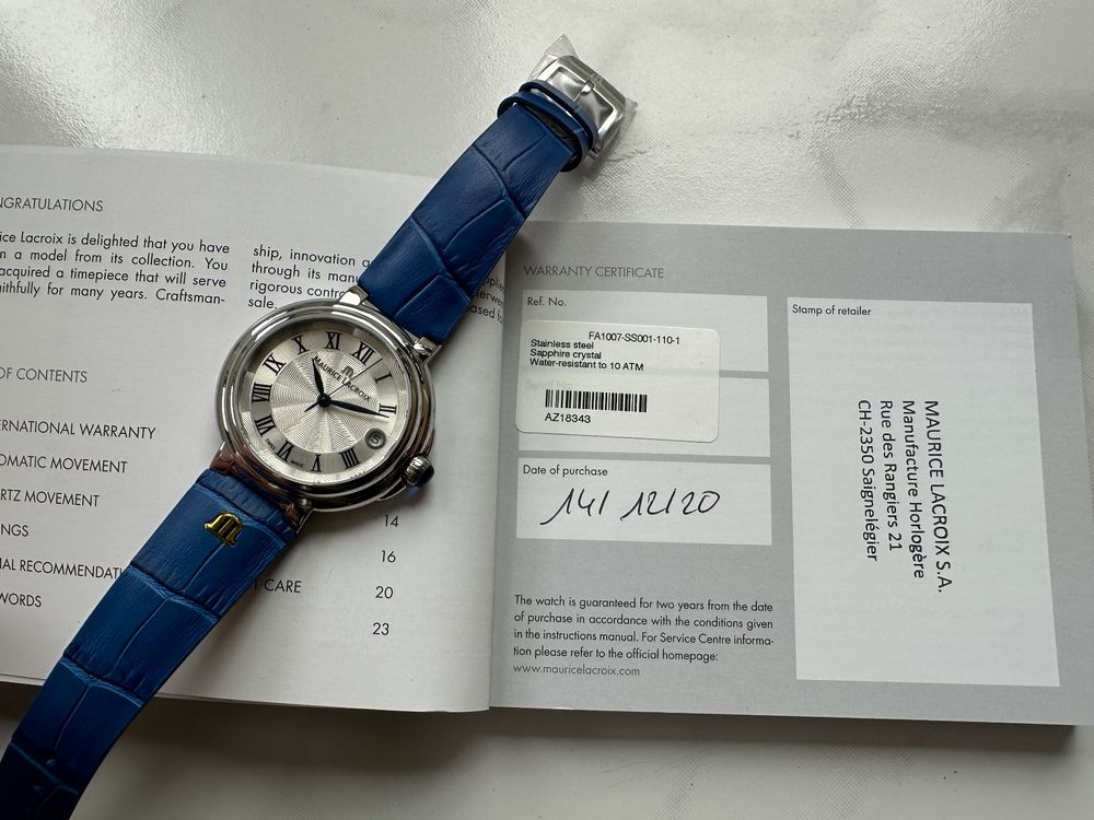 Maurice Lacroix Orologi: Maurice Lacroix Fiaba Date – Nuovo e nell'imballaggio originale da Neunkirch venduto da internet-shop 6