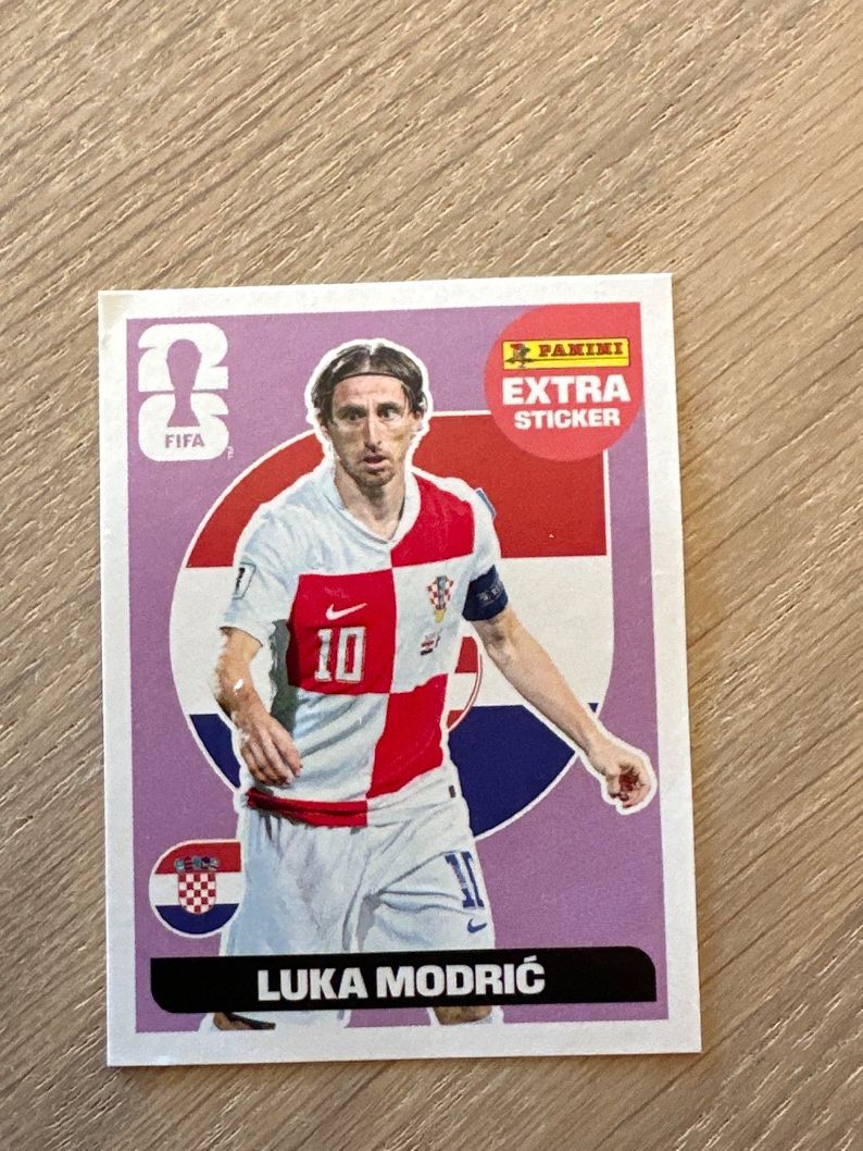 Aufkleber: Extra sticker panini Luka Modric – Neu und originalverpackt aus Salavaux von Alelanza