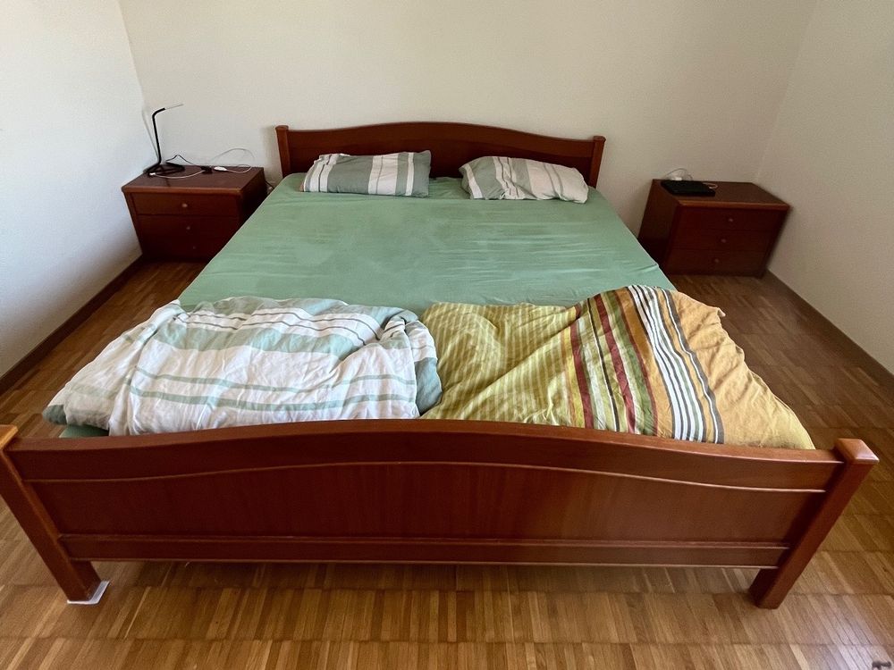 Double bed 1.80x2.00 with chests of drawers Kaufen auf Ricardo
