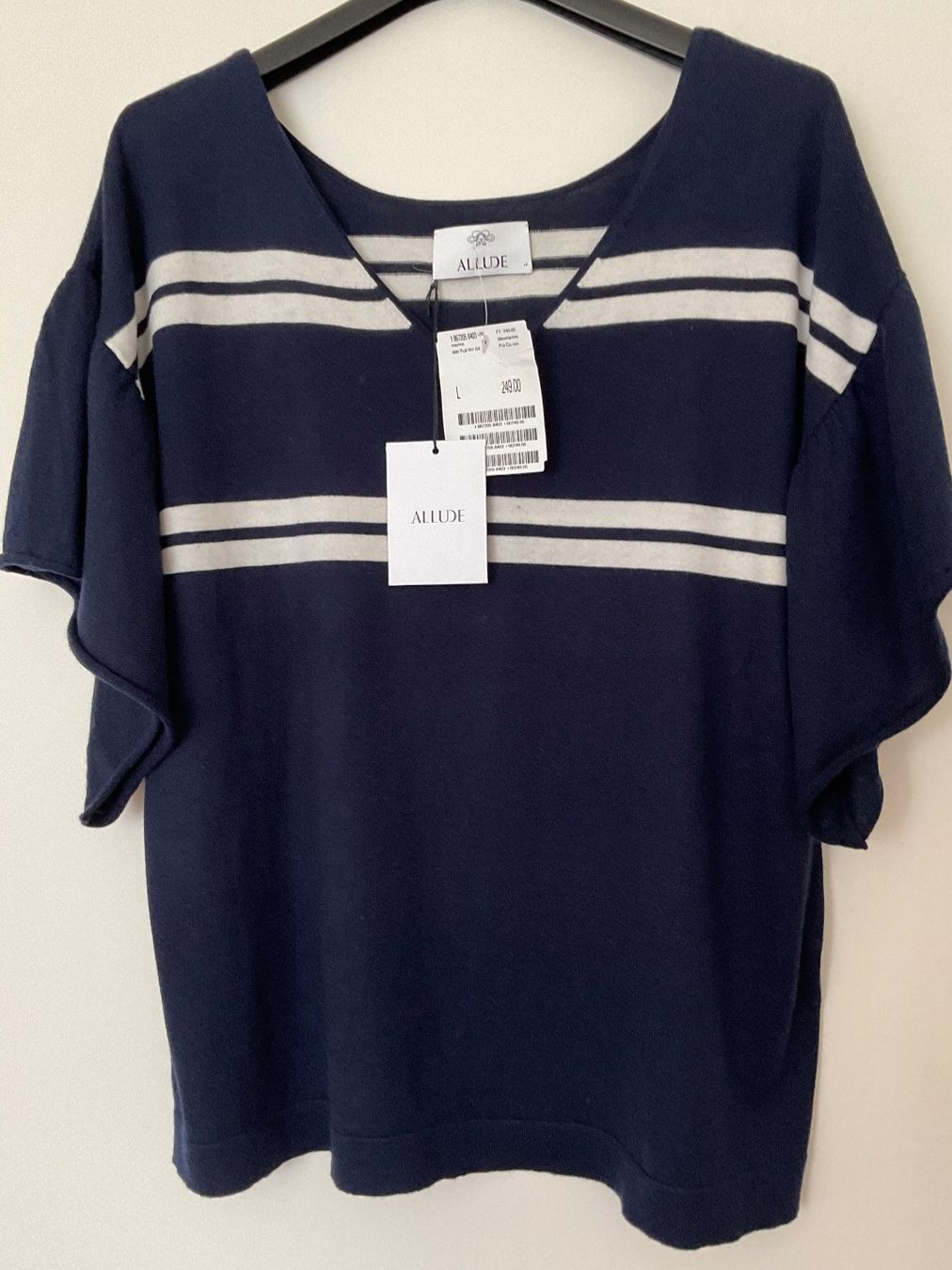 Allude Maglioni & Felpe: ALLUDE BW Kaschmir Pullover Gr L NEU NP 249 – Nuovo e nell'imballaggio originale da Urdorf venduto da alda02