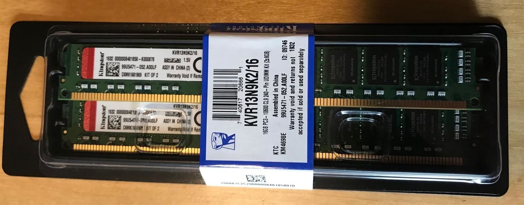 Memoria / RAM: Kingston DDR3 RAM 16GB Kit – Nuovo e nell'imballaggio originale da Hallwil venduto da Fustcomputer