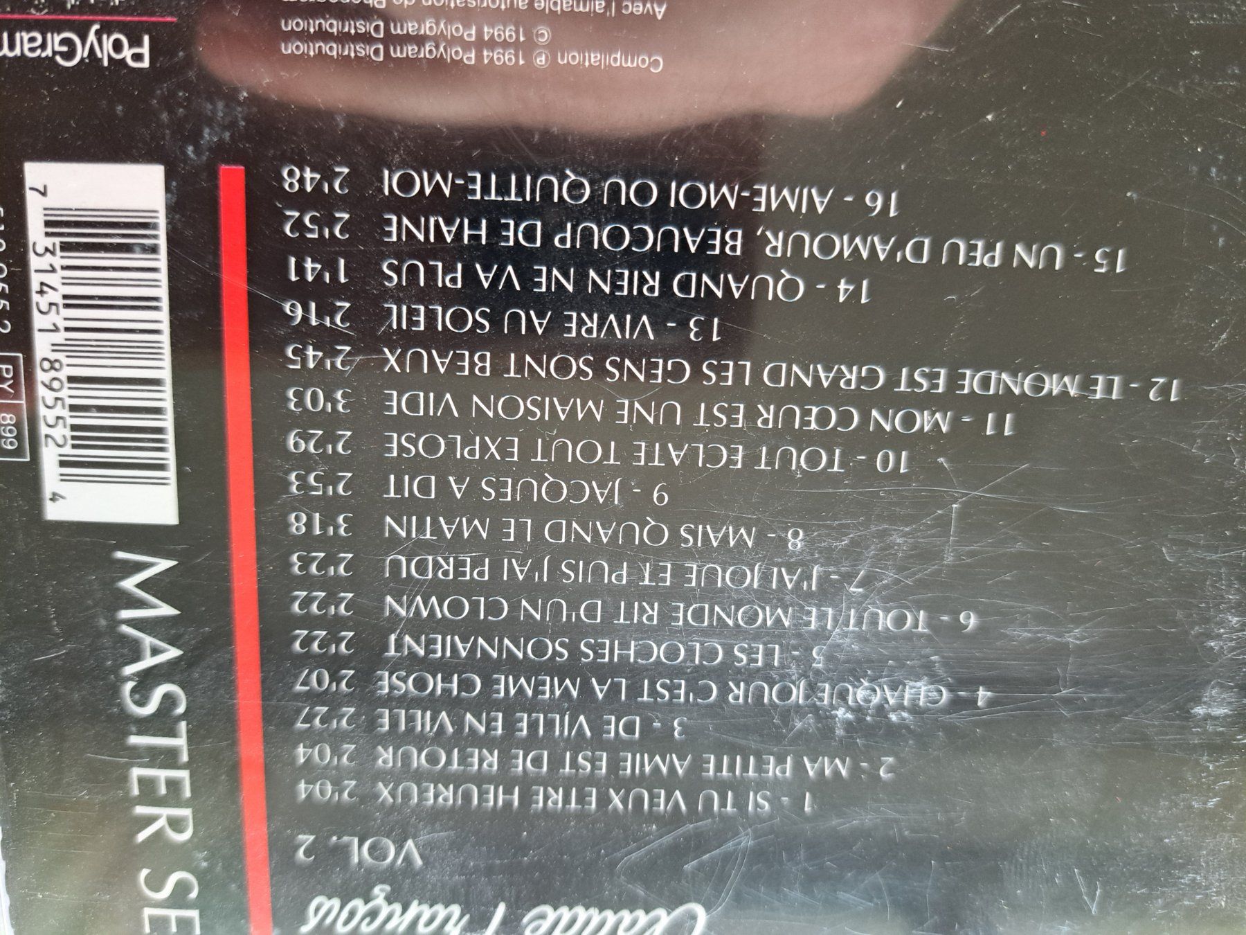 CD: Cd Claude François - Master série volume 2 – Usato da Pully venduto da bro_n52j 2