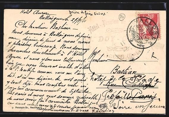 Cartoline postali: AK Vallorbe, Gesamtansicht mit Umgebung – Usato da Berlin venduto da bartko-reher 1