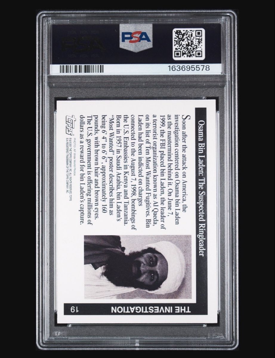 Topps Carte collezionabili: Osama Bin Laden Topps (PSA 9) – Nuovo (secondo la descrizione) da Nänikon venduto da Snorlaxtheplayer 1