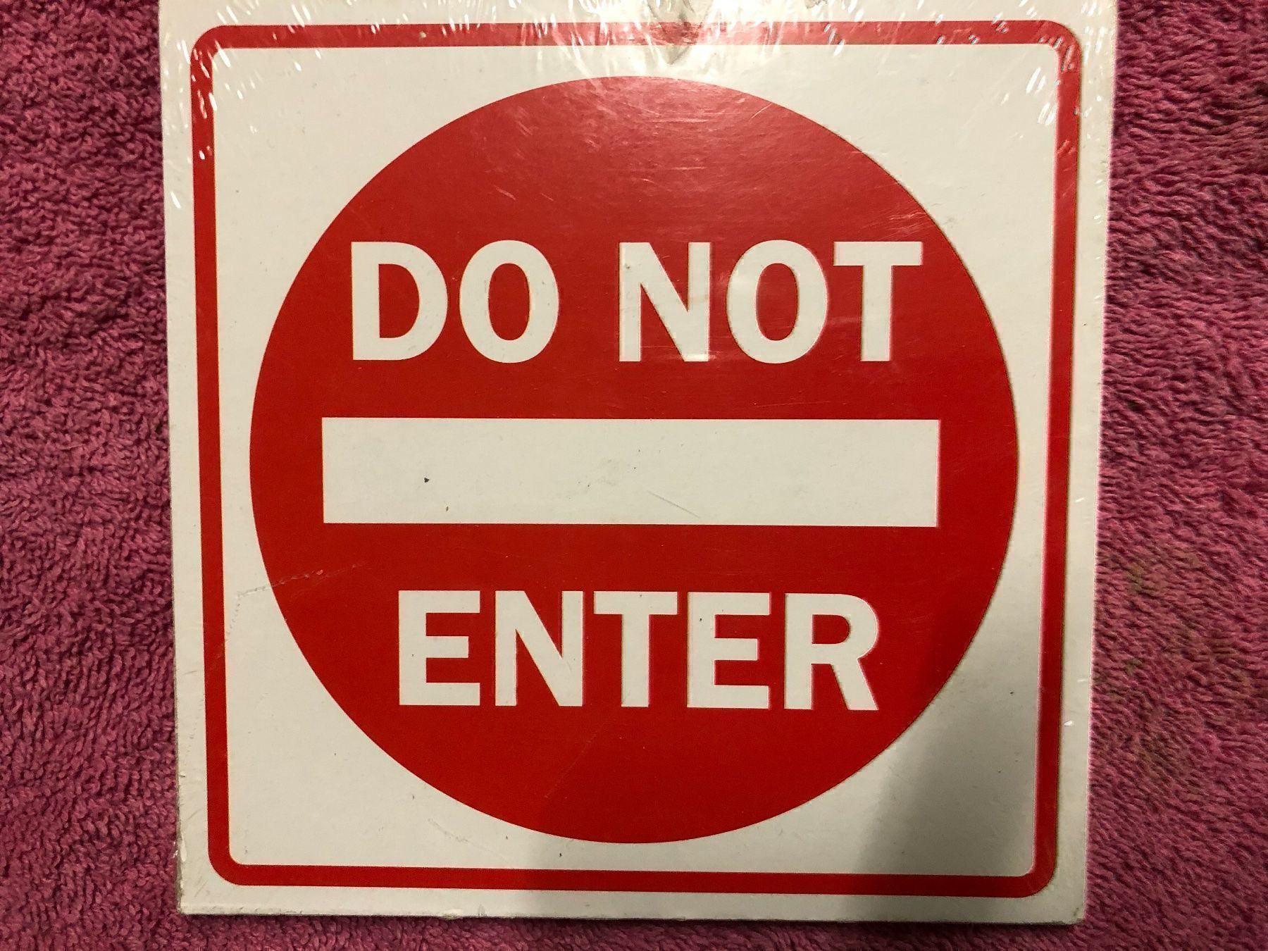 Insegne: Do not enter kein eintritt hinweis türe – Nuovo e nell'imballaggio originale da Reinach AG venduto da rares75