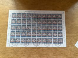 Pro Patria Bogen Satz 1966 mit Ausgabetag Stempel 