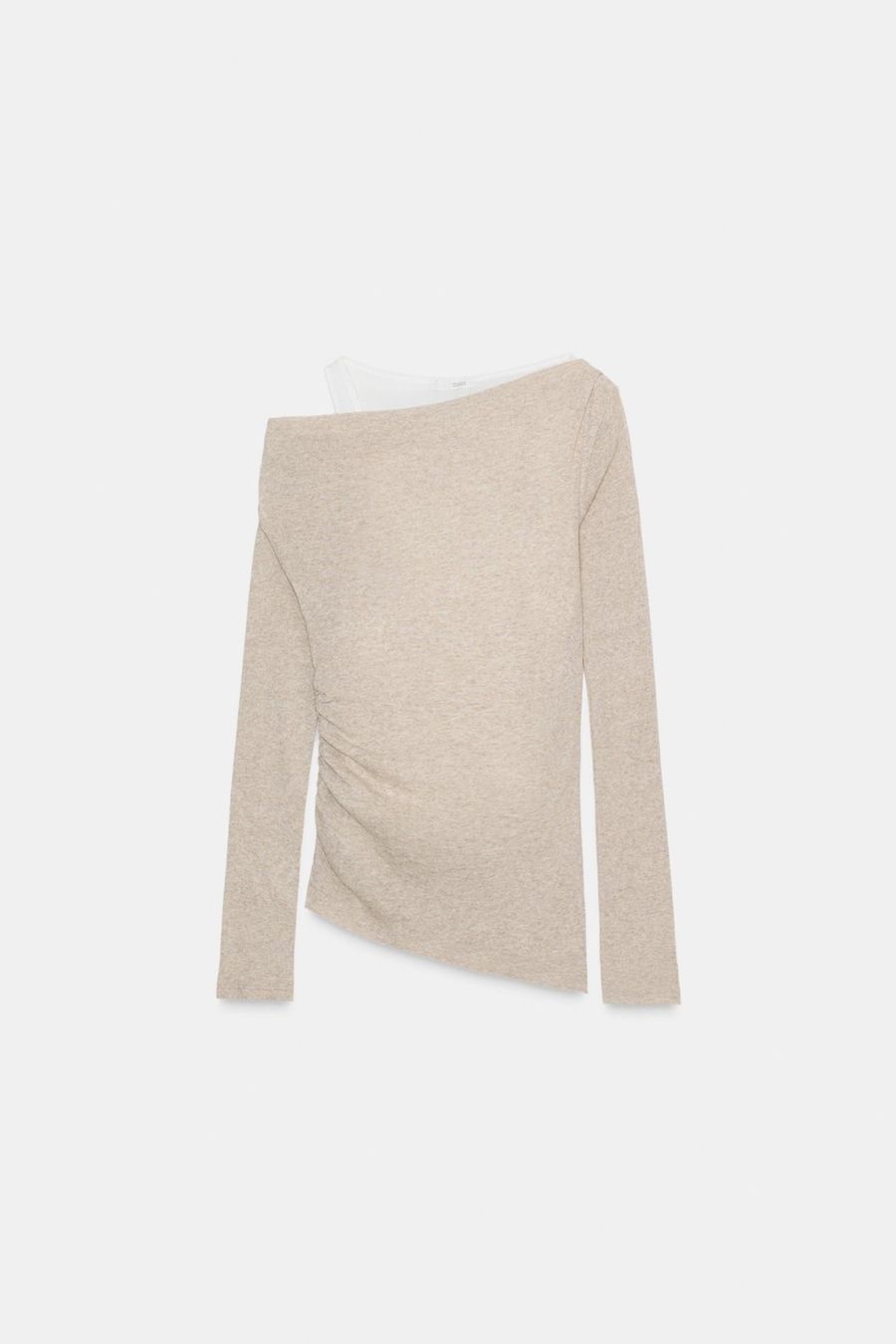 Zara T-shirt: Zara ASYMMETRIC MOCK LAYER T-SHIRT – Usato da Zürich venduto da pre_vy7t