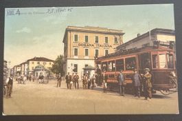 Chiasso Zoll mit Strassenbahn 