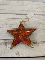 Roter Weihnachtsstern zum Aufhängen, ca 13 x 13 x 2 cm