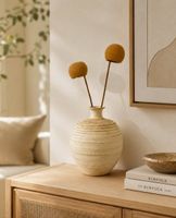 Deko-Vase mit Struktur – nur für Trockenblumen / Deko