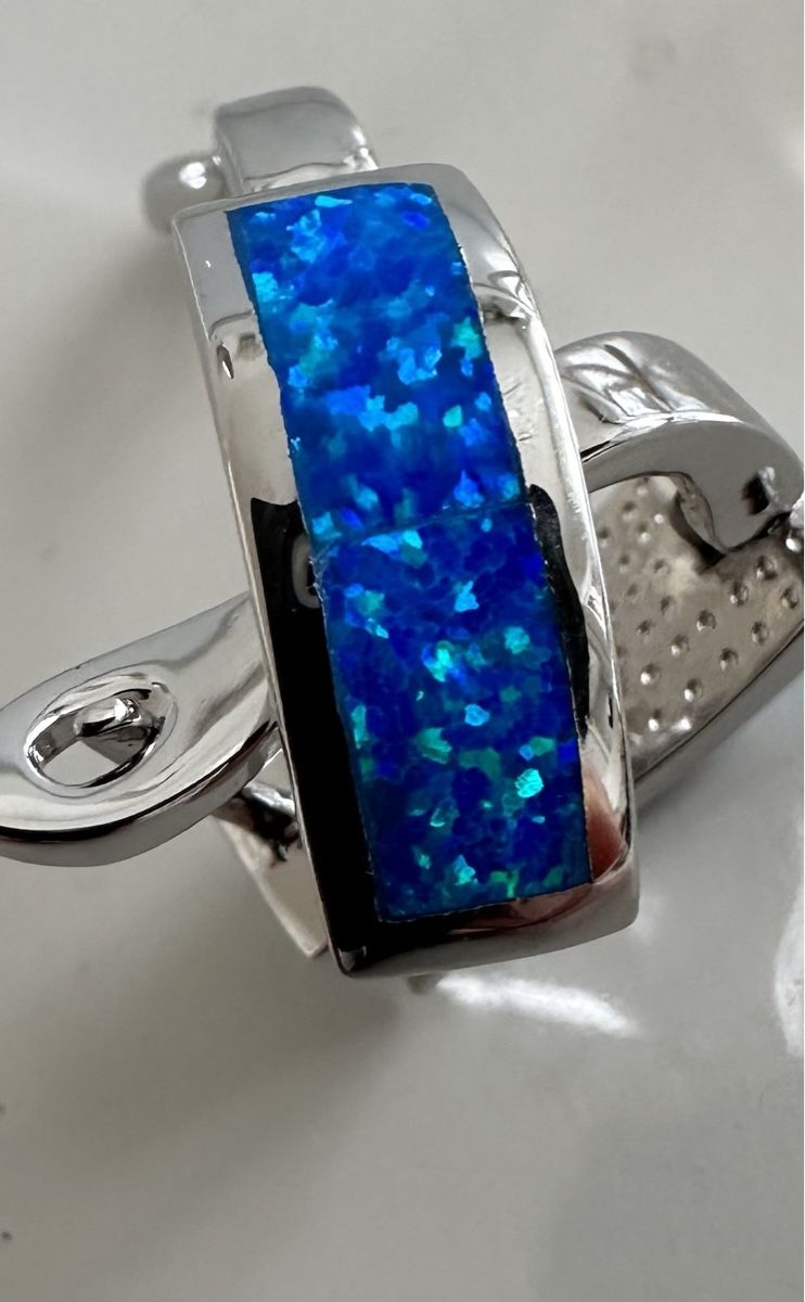 Orecchini pendenti & Orecchini a lobo: Ohrringe mit Opal Stein Silber – Nuovo e nell'imballaggio originale da Lenzburg venduto da BLNN 1