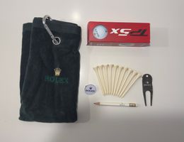 Rolex Golfset - Tasche, Schlägertuch, Tees - Neu/Ungebraucht