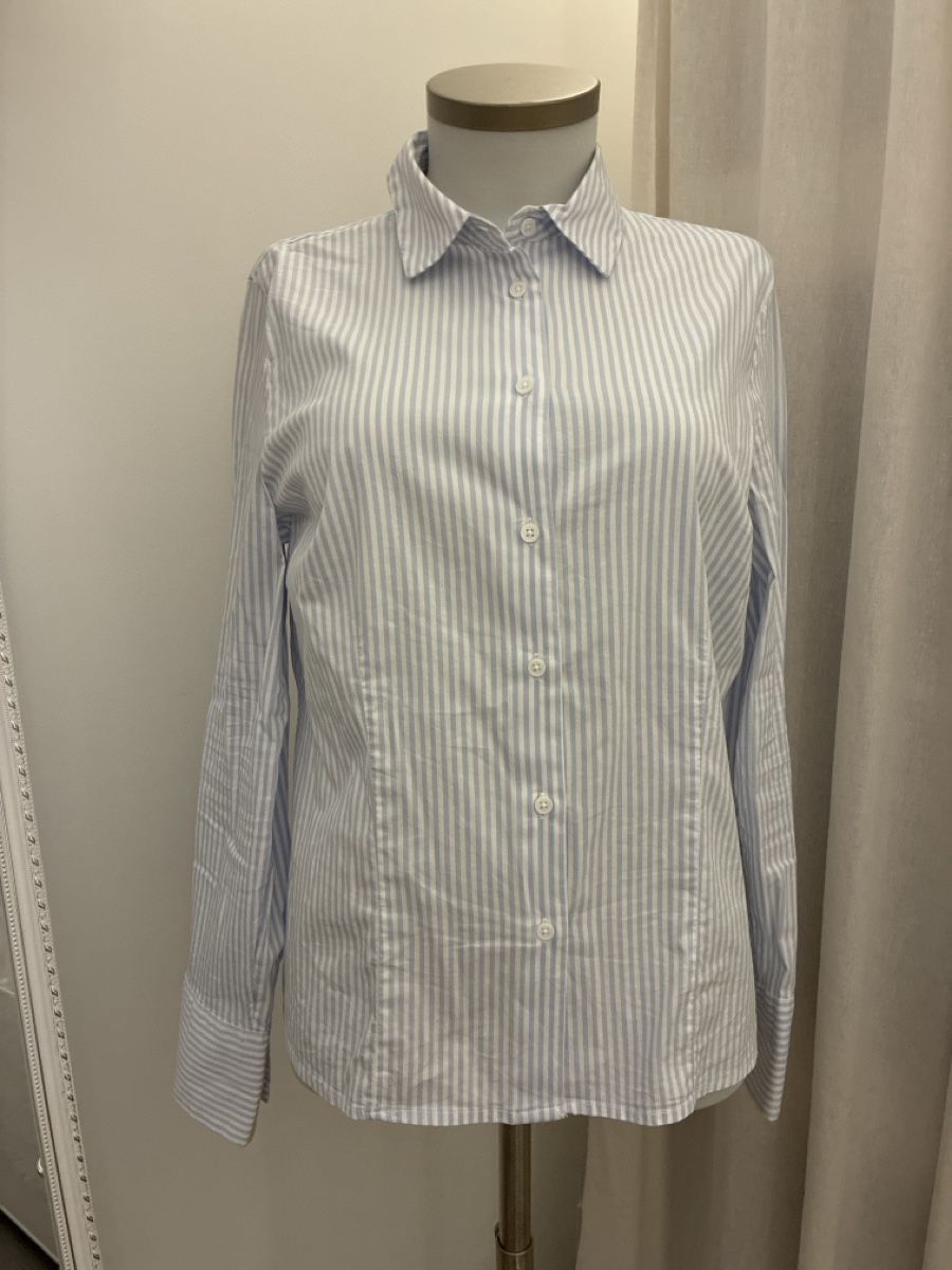 C&A Camicette: Sommer Bluse C&A gestreift, hellblau/weiss, Grösse 38 – Nuovo (secondo la descrizione) da Bäretswil venduto da Viechel