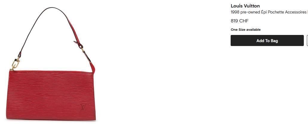 Louis Vuitton Borse da donna: Pochette Louis Vuitton Epi – Usato da Collonges venduto da Auganien 9
