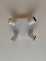 2 x Deckenlampe mit 4 Strahlern, top Zustand, weiss