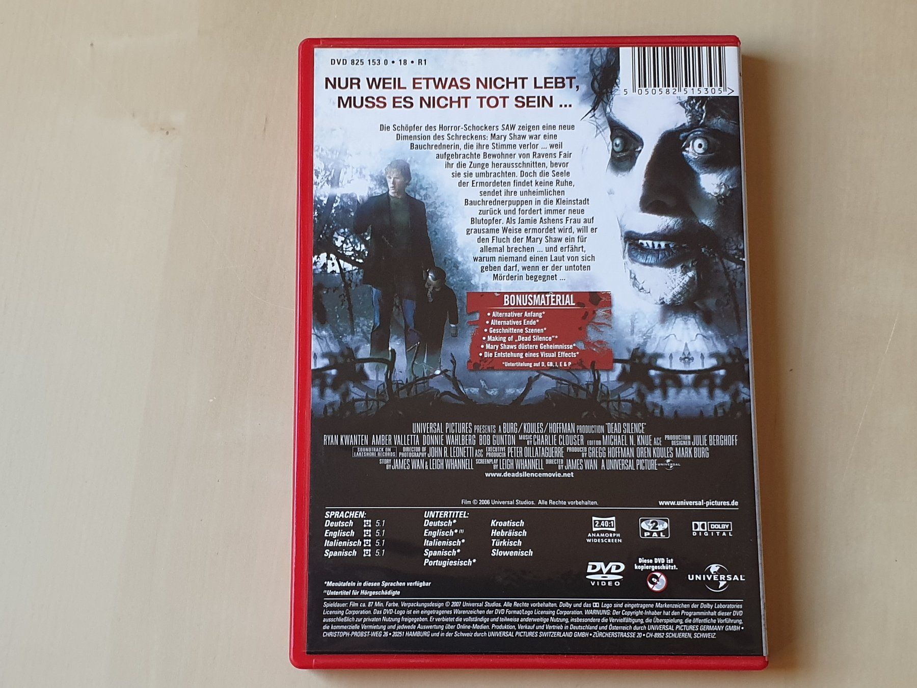 Tous les DVDs: Dead Silence – D'occasion à Stansstad par collectorsshop 1