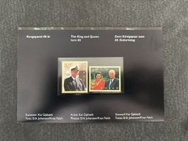 Feuillet timbres Norvège 60 ans roi reine 1997 neuf