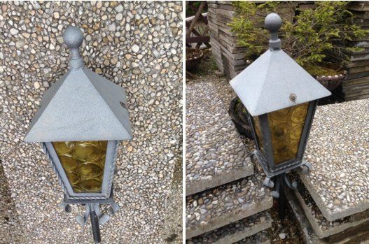Lampade: Gartenlampen aus Stahl – Usato da Bünzen venduto da rolfrolf01