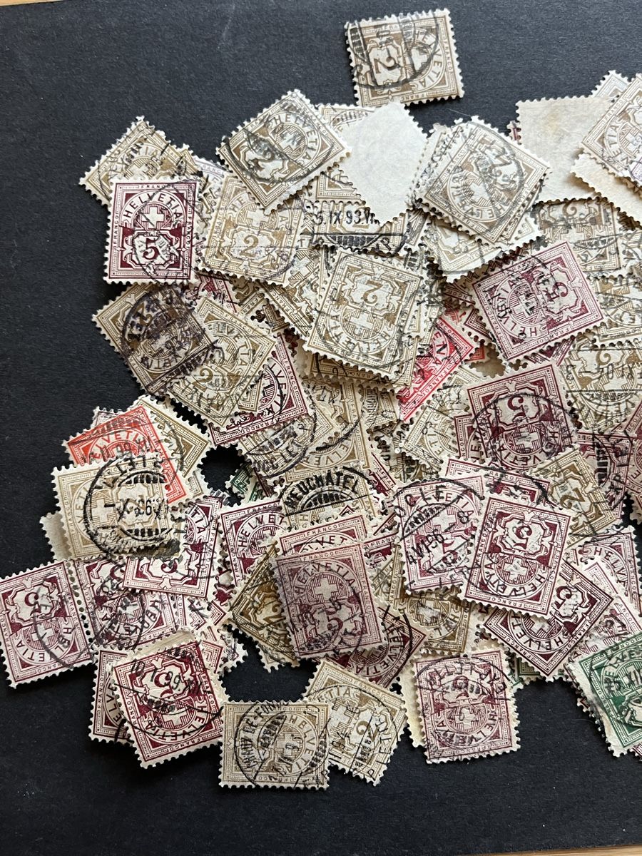 Tutti i francobolli: VRAC Timbres CH Type Chiffre – Usato da Sottens venduto da thigroux 1