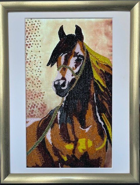 Posters & Illustrations: Perlrenstckereibild "Pferd" – Neuf (Voir description) à Inwil par mm70