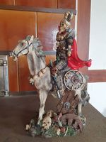 Fantasy Sammlerfigur  Skelett-Ritter auf Pferd