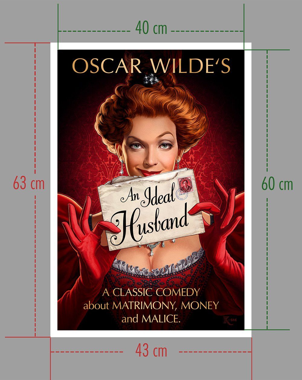 Poster & Bilder: Kunstdruck - AN IDEAL HUSBAND  - Theaterplakat – Neu und originalverpackt aus Bülach von chr_fdw8 2
