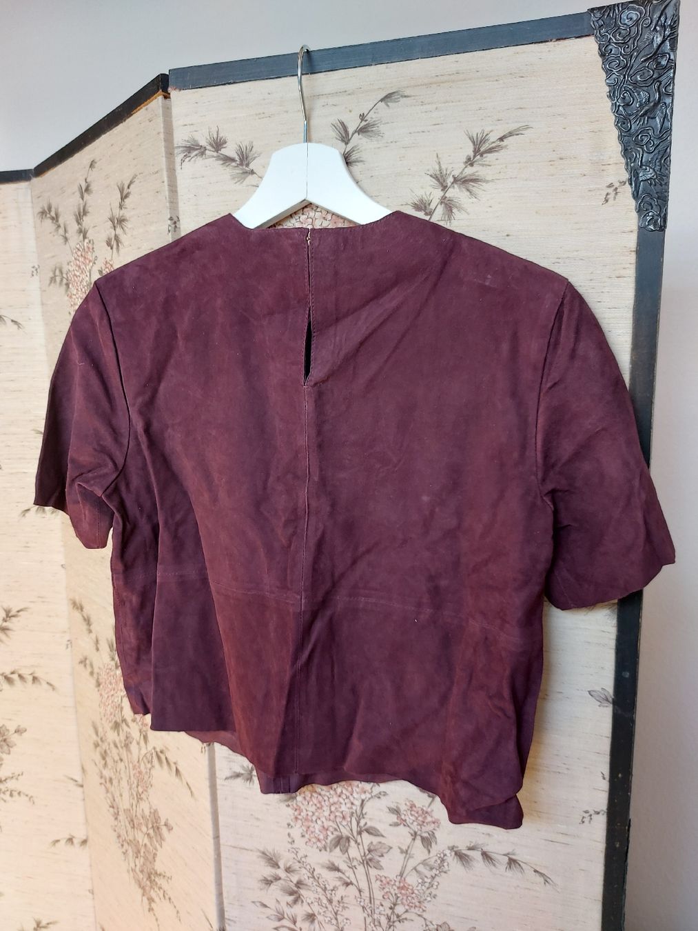 Top: Crop top vintage en cuir - T. S – Usato da Lausanne venduto da Super-cerise 6