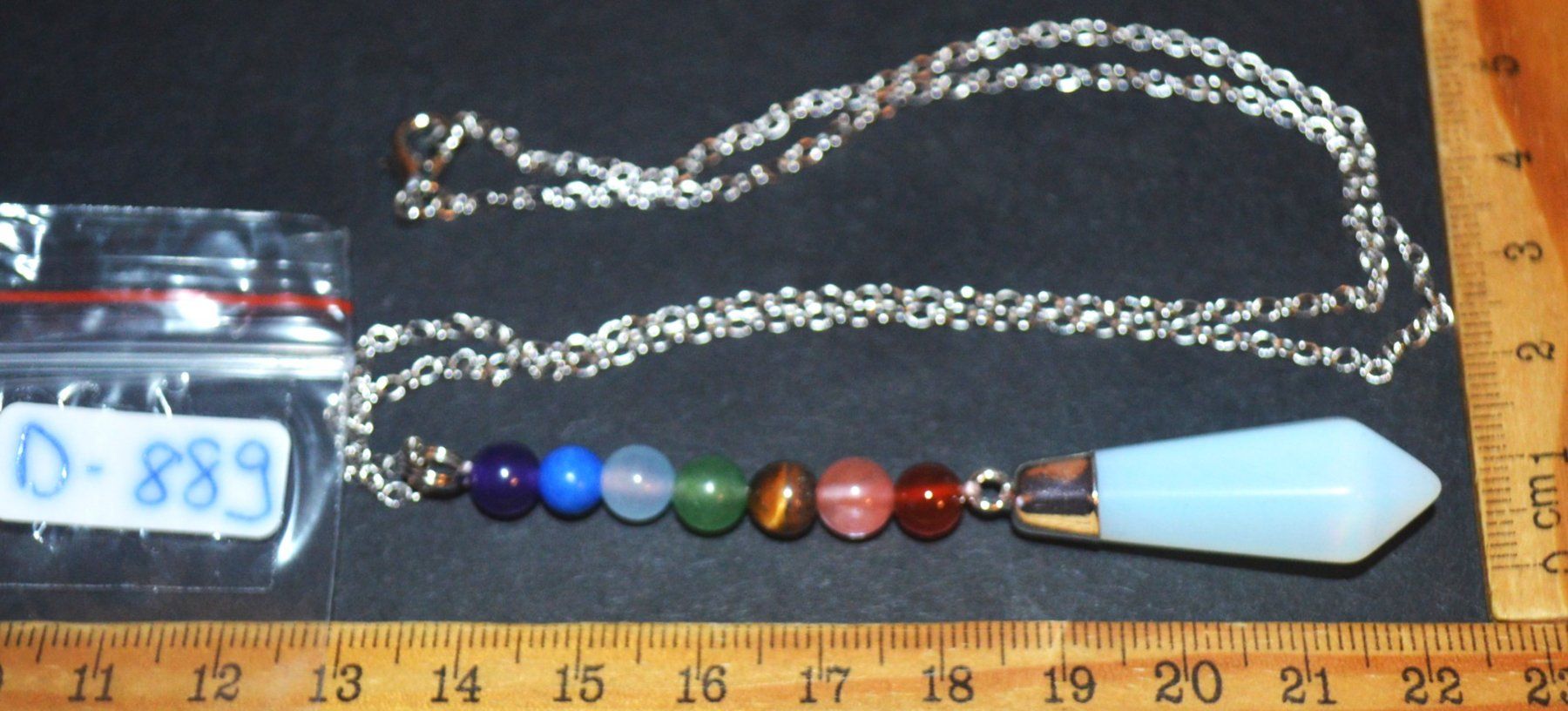Catenine: Halskette D-889 – Opalith mit 7 Chakra – Nuovo e nell'imballaggio originale da Goldiwil (Thun) venduto da han_v5b7 3