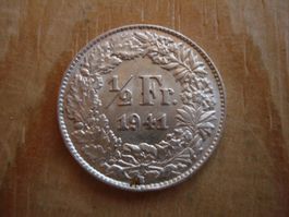 (P2) 1/2 Franken 1941 STGL