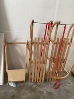 Davoser Schlitten Colint Holz mit Lehne guter Zustand