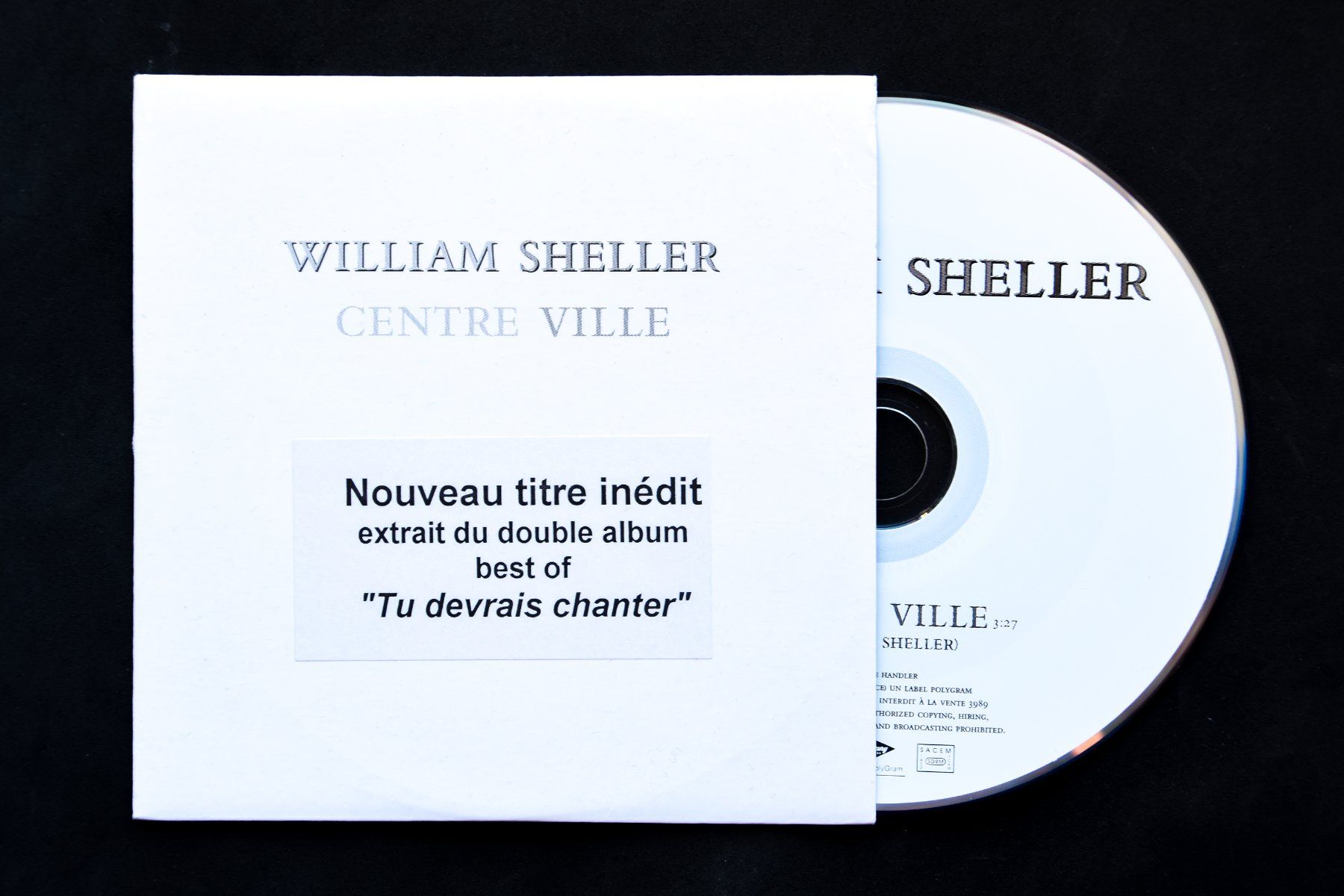 CD: William Sheller - Centre ville (Promo) – Usato da Belmont-sur-Yverdon venduto da ag97