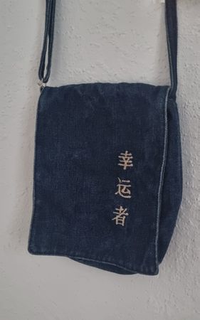 Umhängetasche Denim - vintage 90er Jahre Tasche Jeans