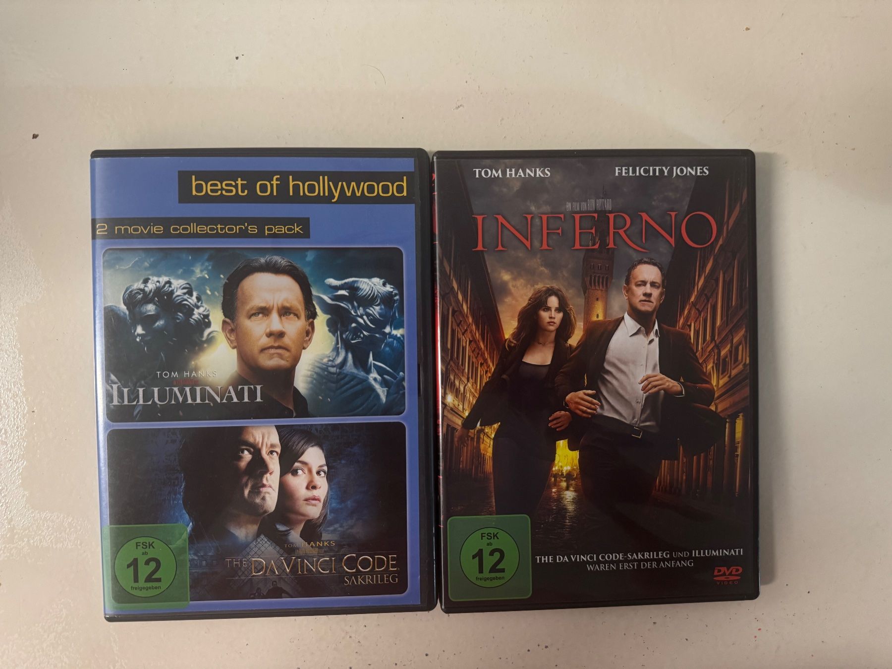 Tutti i DVDs: ILLUMINATI/ THE DA VINCI CODE/ INFERNO. ( 3 DVD) – Usato da Basel venduto da san_2qlq