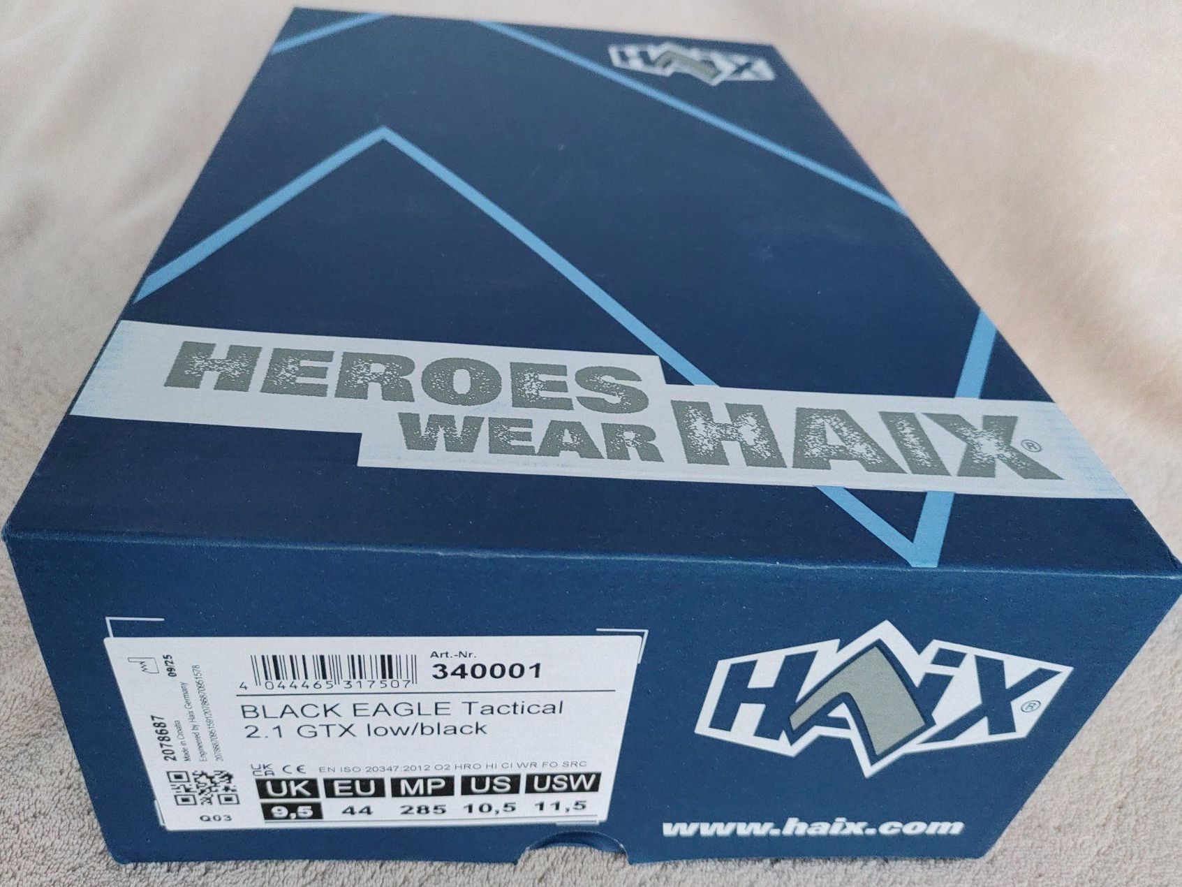 Haix Herrenschuhe: Haix Black Eagle Tactical 2.1 GTX Low Gr.44 – Neu und originalverpackt aus Strengelbach von Phorensic_30 2