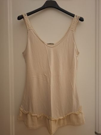 Top donna pizzo beige estate taglia M, intimissimi