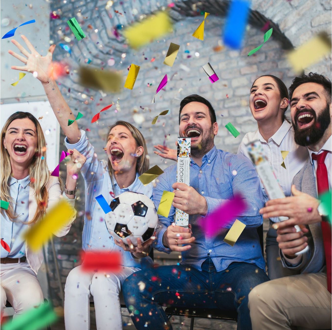 Tutte le decorazioni: 10x Party Popper 40 cm Bunt – Nuovo e nell'imballaggio originale da Bülach venduto da StoreInShopOutlet 1