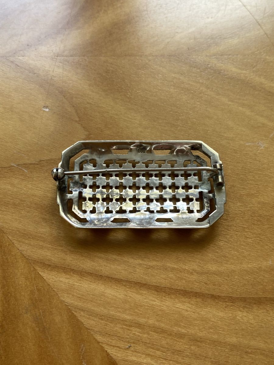 Spille & Fermagli: Vintage Elegante Brosche 800 Silber – Usato da Birr venduto da Vintage-Liebhaber 3