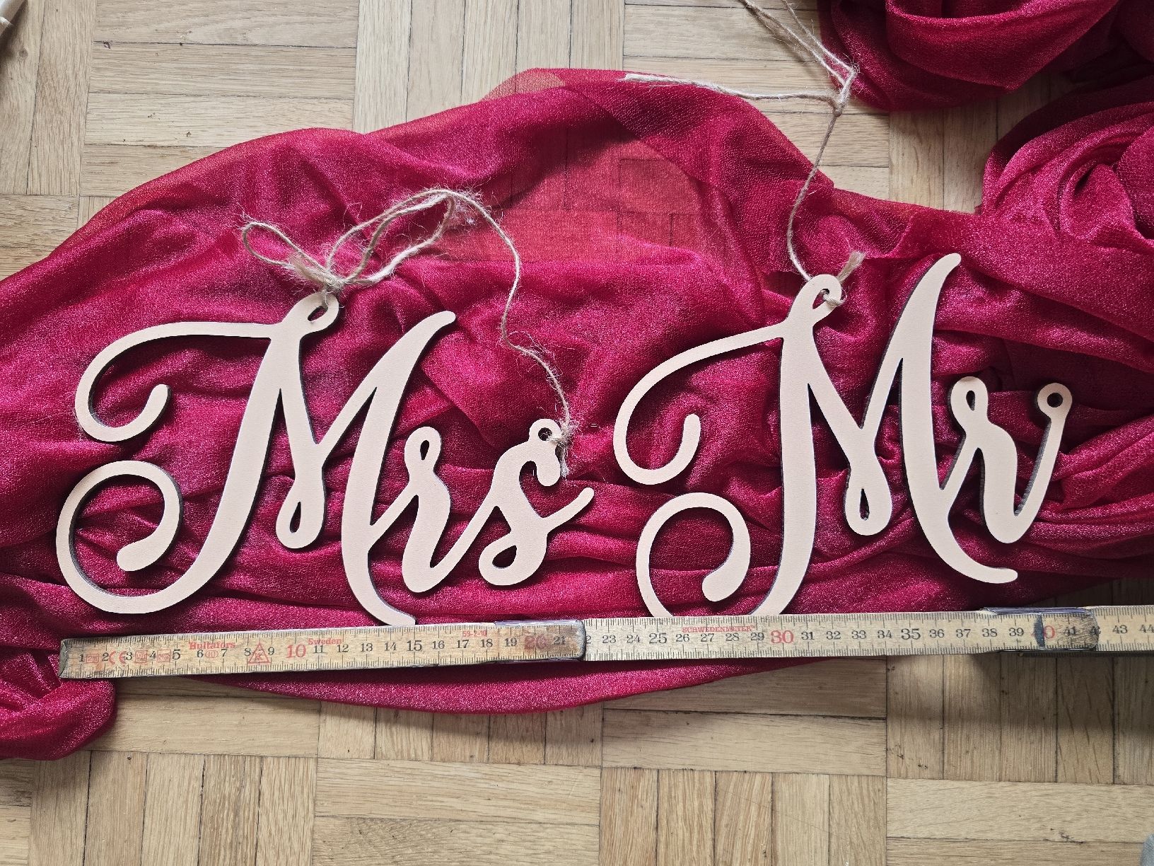 Tutte le decorazioni: Mr & Mrs aus Holz – Usato da Liestal venduto da michelaa.h 1