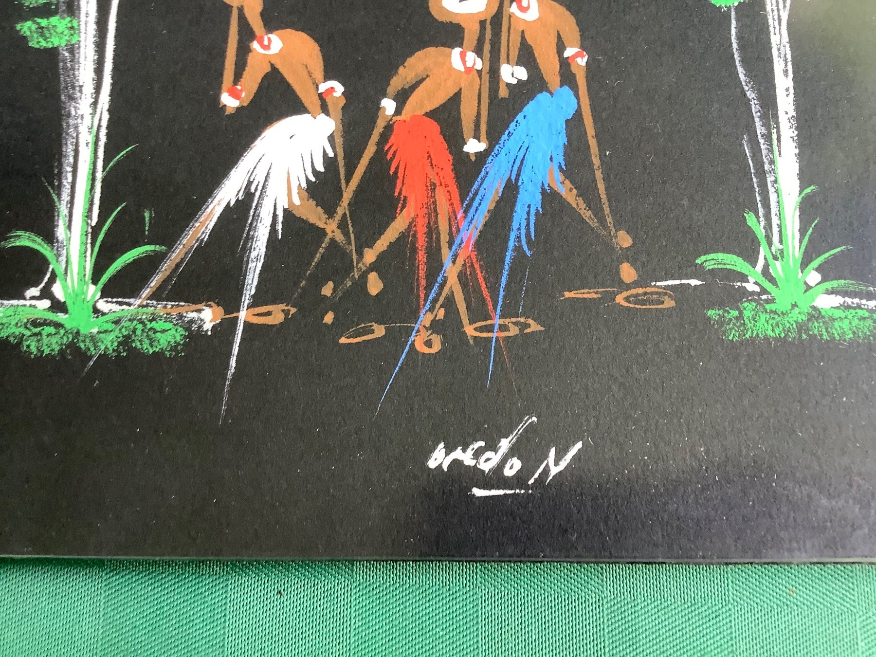 Foto & Immagini: 2 DEKORATIVE BILDER SIGNIERT( VERMUTLICH AFRIKA ) – Usato da Adlikon b.Regensdorf venduto da Crystaldragon09 6