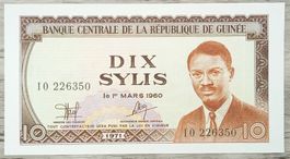 Republique de Guinée 10 Sylis 1971 UNC