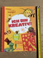 Wie neu: Maja Buch "Ich bin kreativ!" mit Schablone Sticker
