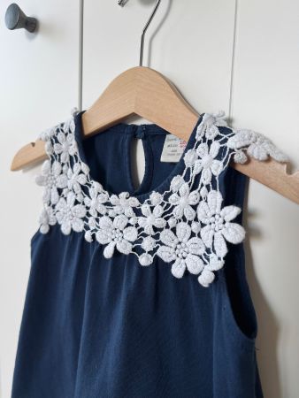 Zara, 92, Top, blau, spitze