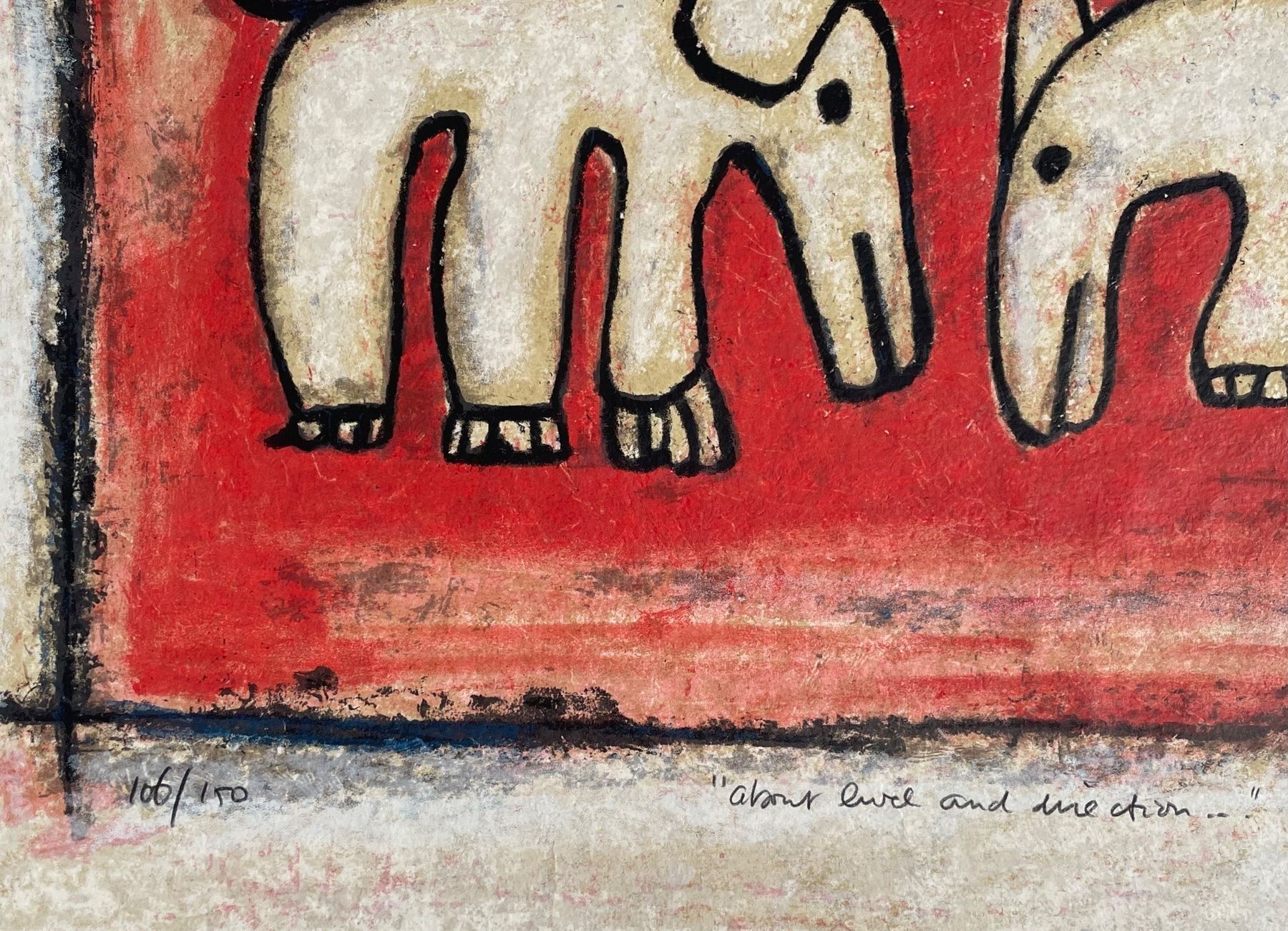 Gemälde: HANS INNEMEE (1951) Lithographie Handsigniert – Gebraucht aus Basel von PAUL_ART 2