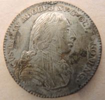 Schweden 1/6 Riksdaler 1809 Gustav IV Adolph 1792-1809 Münze