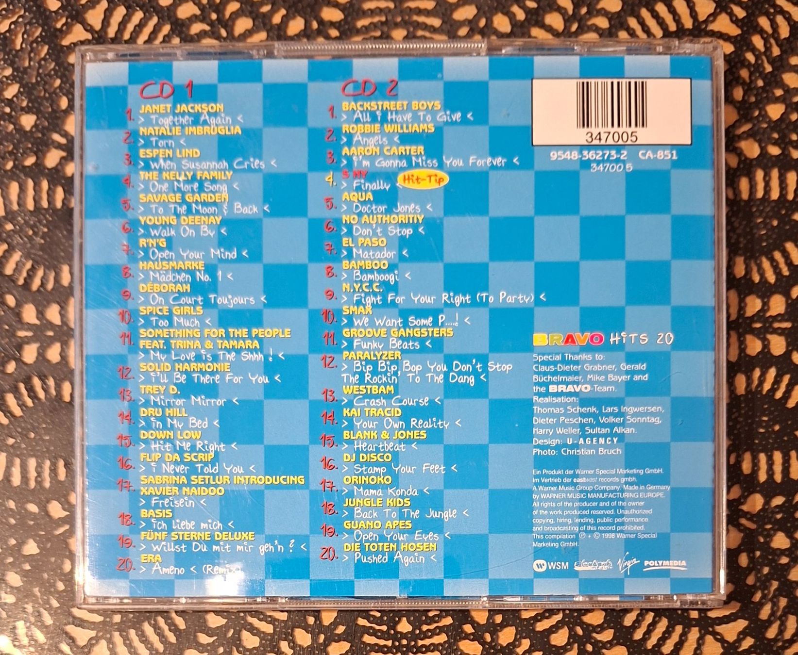 CD: Bravo Hits 20, Doppel CD, 1998, 2CD Hit Compilation, Sampler – Usato da Amriswil venduto da Celini3 1