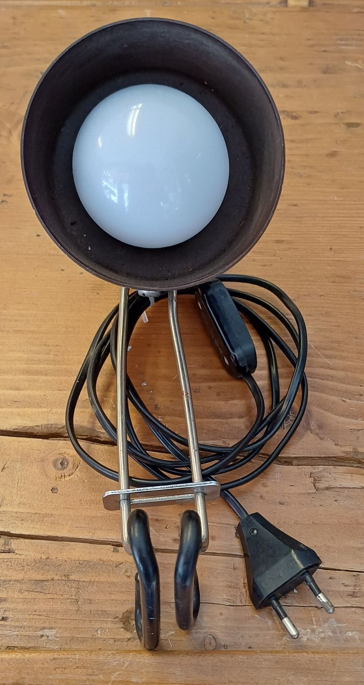 Lampade: Vintage Klemmleuchte braun Lampe – Usato da Merenschwand venduto da Brockinell 1
