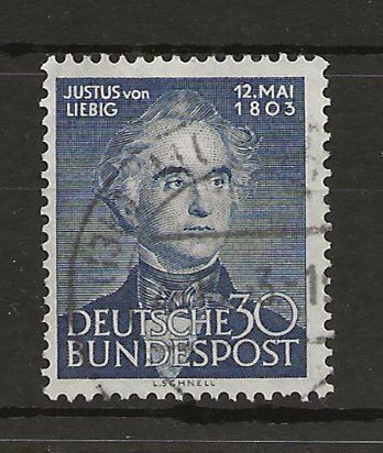 Tutti i francobolli: Justus von  Liebig 1953 – Usato da Sion venduto da PierreP01