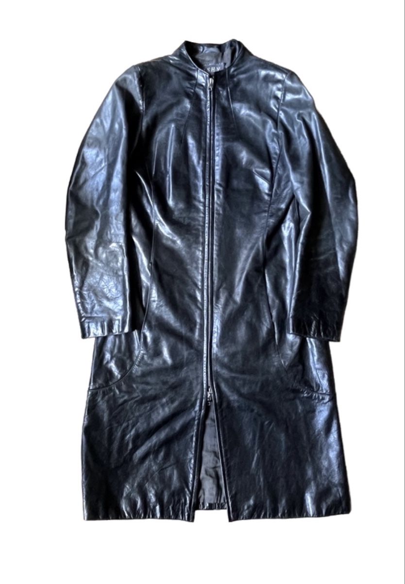 Cappotti: Leather coat black double zip closure used condition – Usato da Zürich venduto da jma_h9sr