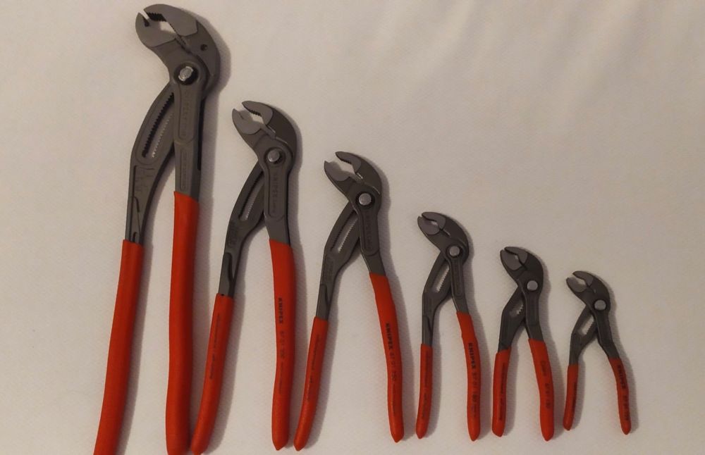 NAUKII 3-tlg. Wasserpumpenzangen Set - Robuste Rohrzangen Für Haushalt & Werkstatt