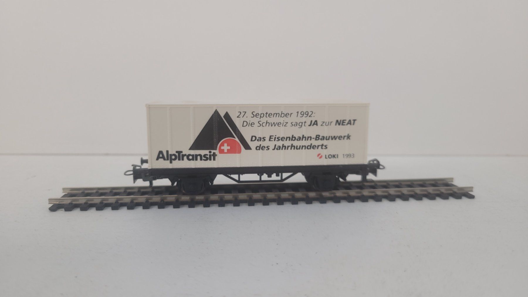 Märklin Modellini di ferrovie: Spur H0 Märklin SBB AlpTransit Containerwagen – Usato da Büsserach venduto da ModellbahnDepot 2